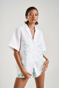 SUMMI SUMMI | COLLARED SS SHIRT - I HEART U