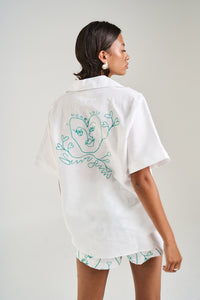 SUMMI SUMMI | COLLARED SS SHIRT - I HEART U