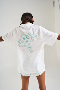 SUMMI SUMMI | COLLARED SS SHIRT - I HEART U