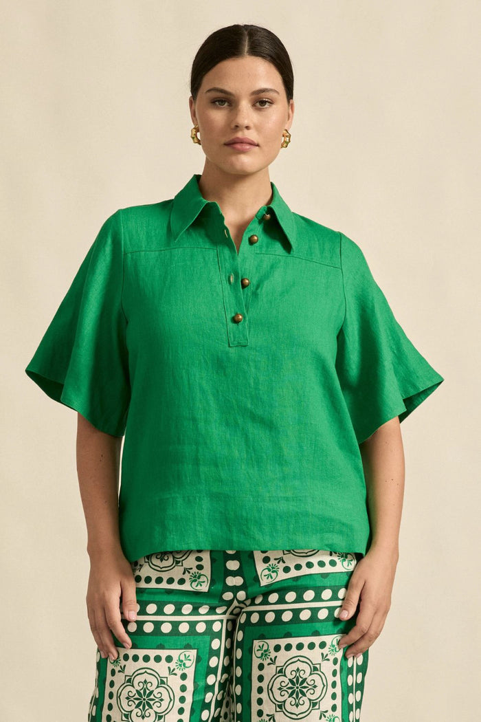 ZOE KRATZMANN | INSINUATE TOP | PARROT