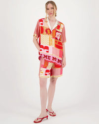 ME369 | Lilian Knit Collar Lucky Me Shirt