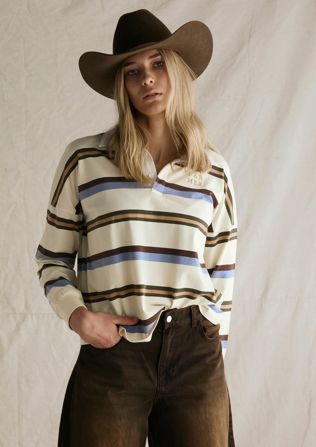 Far Mer | Jersey Blue/Brown