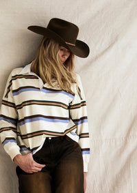 Far Mer | Jersey Blue/Brown