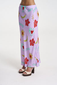 SUMMI SUMMI | SLIP SKIRT - LILAC TROPPO