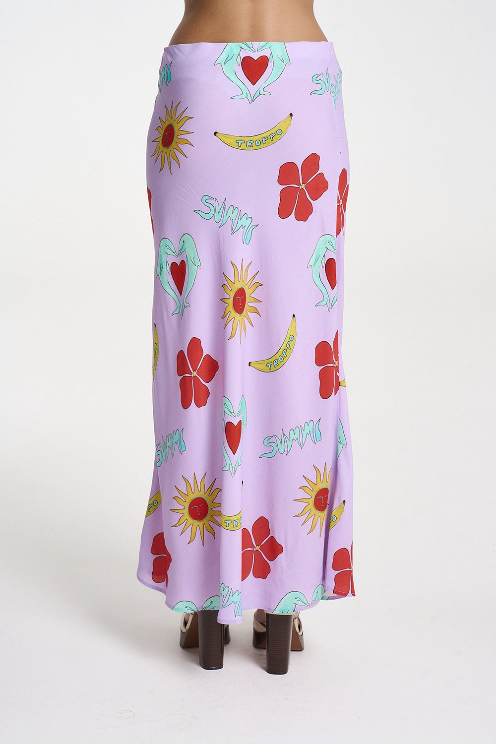 SUMMI SUMMI | SLIP SKIRT - LILAC TROPPO