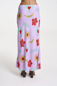 SUMMI SUMMI | SLIP SKIRT - LILAC TROPPO