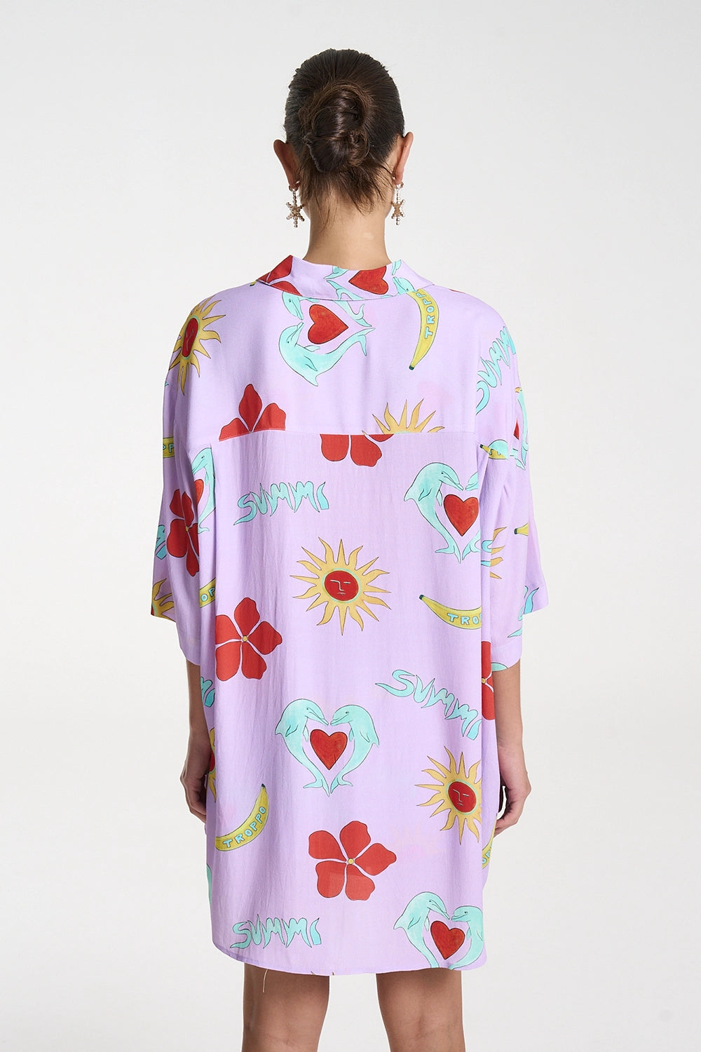 SUMMI SUMMI | BIG SHIRT - LILAC TROPPO