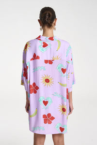 SUMMI SUMMI | BIG SHIRT - LILAC TROPPO