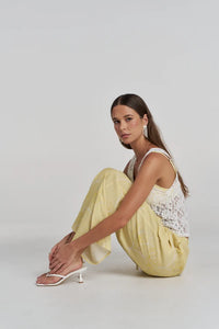Summi Summi | Elastic Waist Pant - Magnolia