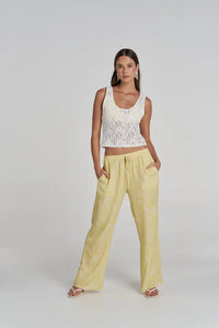 Summi Summi | Elastic Waist Pant - Magnolia