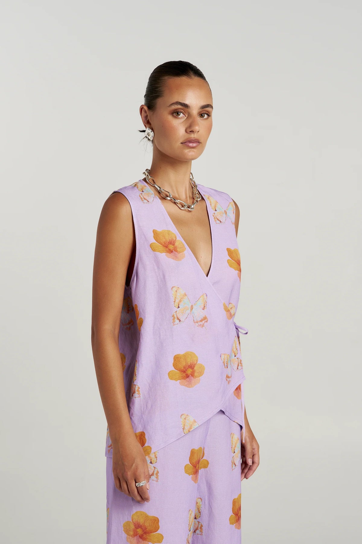Summi Summi | Tie Front Vest - Reverie