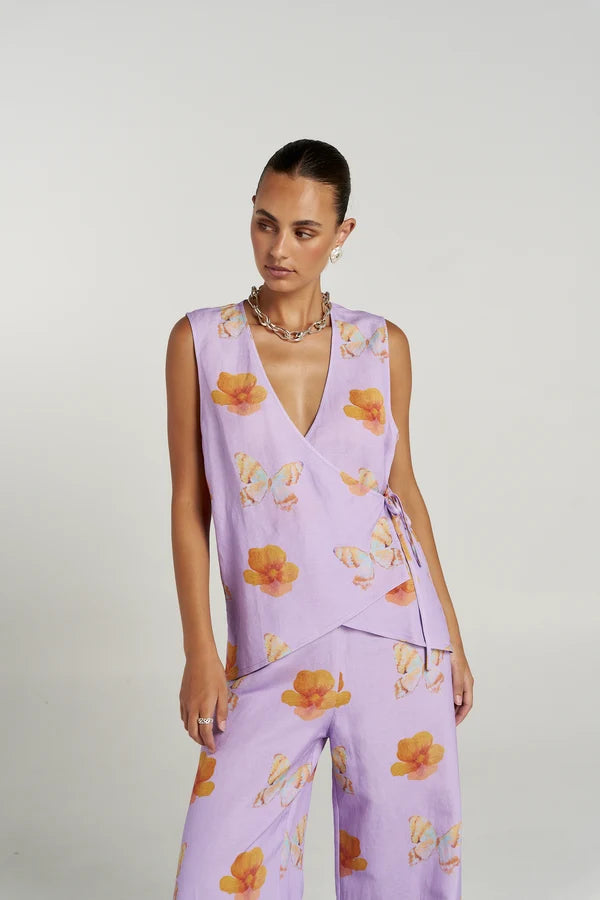 Summi Summi | Tie Front Vest - Reverie