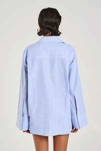 SUMMI SUMMI | CUFF SHIRT - SEA STRIPE