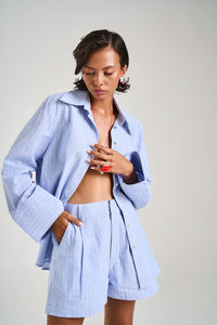 SUMMI SUMMI | TAILORED SHORT - SEA STRIPE