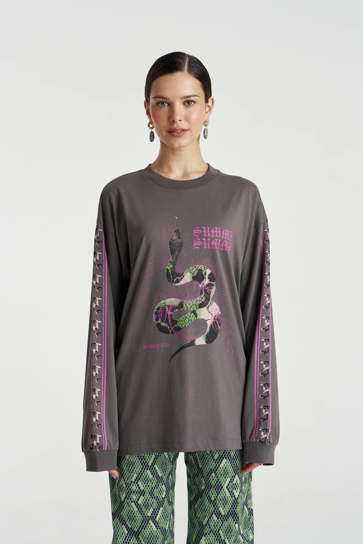 SUMMI SUMMI | EDEN LS TEE - SHADOW