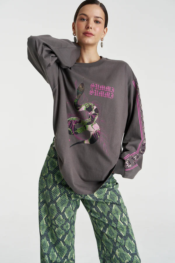 SUMMI SUMMI | EDEN LS TEE - SHADOW