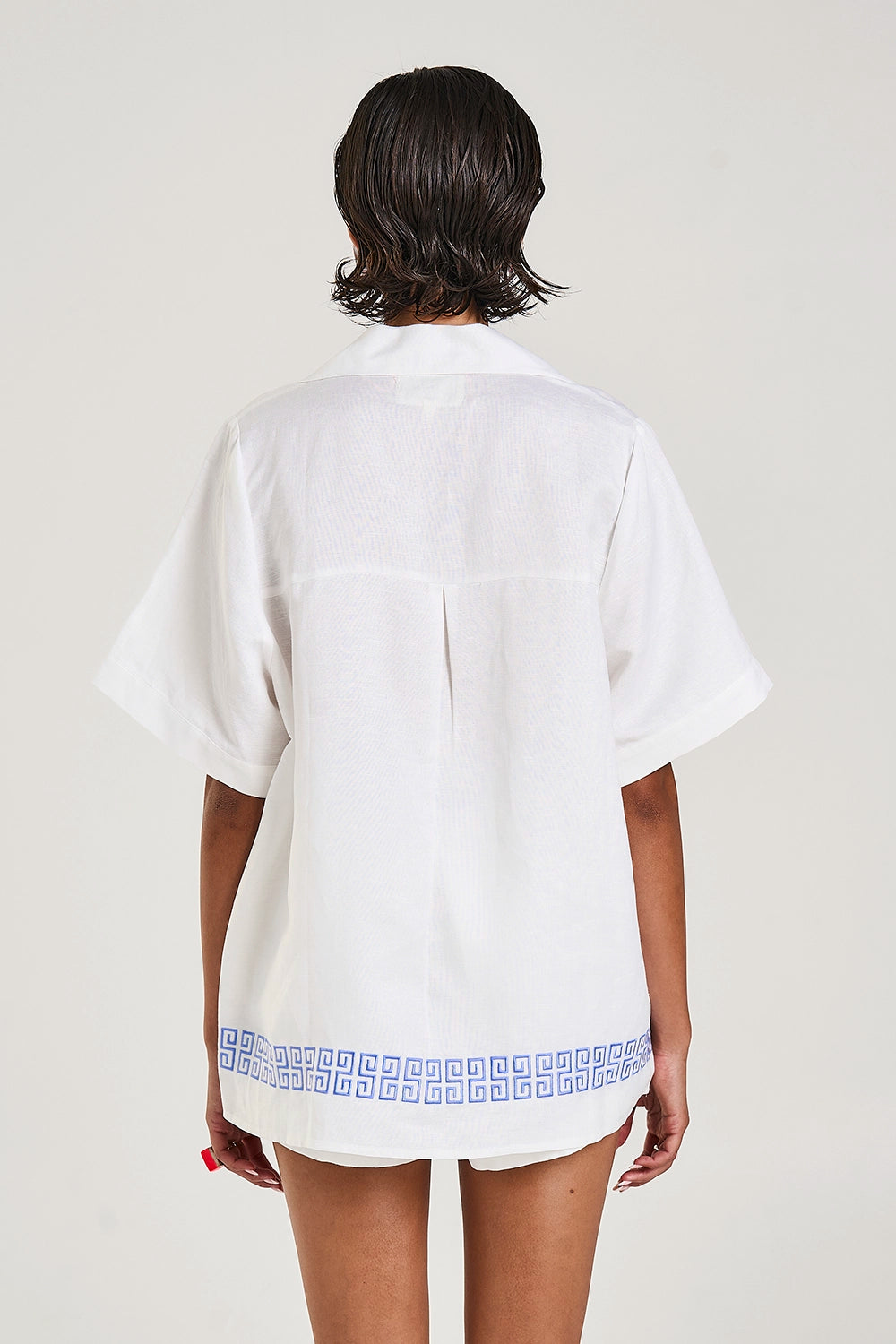 SUMMI SUMMI | COLLARED SS SHIRT - SOL SCRIPT