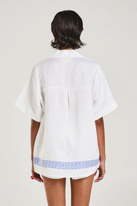 SUMMI SUMMI | COLLARED SS SHIRT - SOL SCRIPT