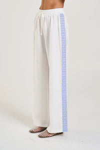 SUMMI SUMMI | WIDE LEG PANT - SOL SCRIPT