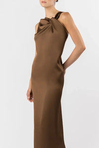 One Fell Swoop | Sora Knot Maxi - Kobicha Satin