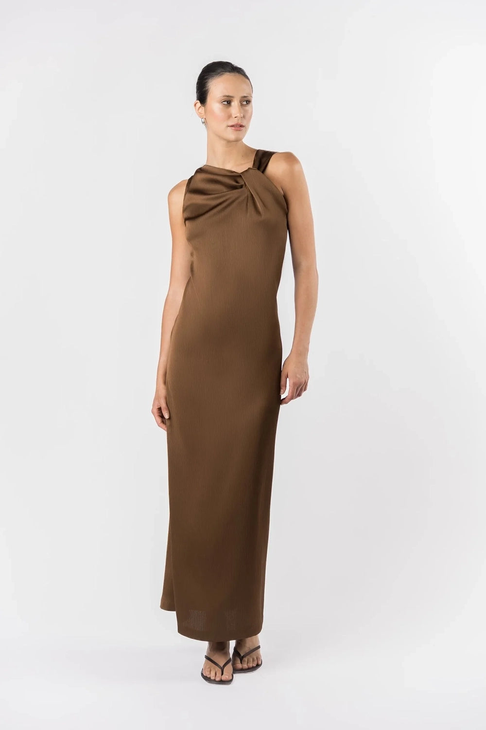 One Fell Swoop | Sora Knot Maxi - Kobicha Satin