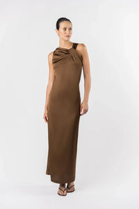 One Fell Swoop | Sora Knot Maxi - Kobicha Satin