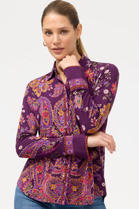JOHNNY WAS | THE JANIE FAVORITE BUTTON FRONT SHIRT - DOMITILA SCARF T17925-O