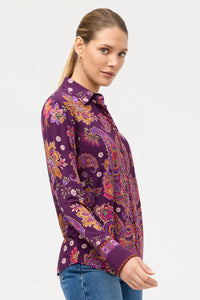 JOHNNY WAS | THE JANIE FAVORITE BUTTON FRONT SHIRT - DOMITILA SCARF T17925-O