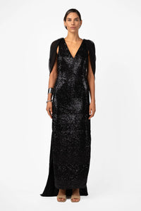 One Fell Swoop | Velare Dress - Silhouette Black Sequins