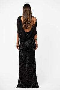 One Fell Swoop | Velare Dress - Silhouette Black Sequins