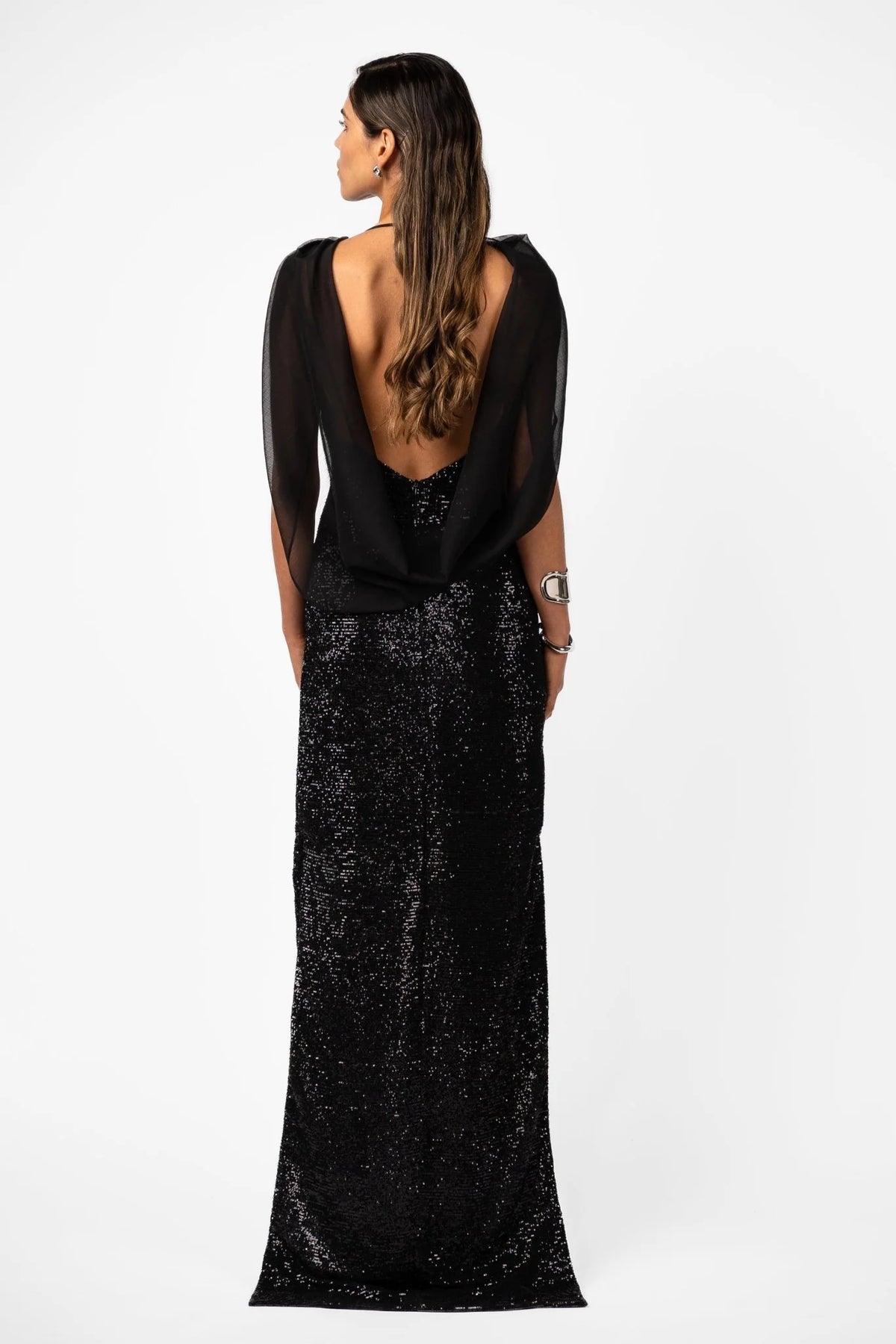 One Fell Swoop | Velare Dress - Silhouette Black Sequins
