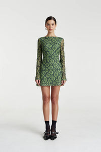 SUMMI SUMMI | HIBERNATE A-LINE MINI DRESS - VIPER VIP