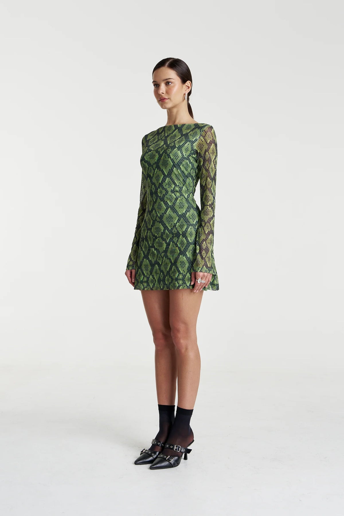 SUMMI SUMMI | HIBERNATE A-LINE MINI DRESS - VIPER VIP