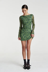 SUMMI SUMMI | HIBERNATE A-LINE MINI DRESS - VIPER VIP