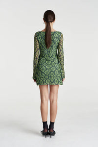 SUMMI SUMMI | HIBERNATE A-LINE MINI DRESS - VIPER VIP