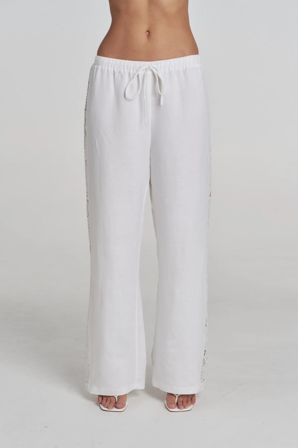 Summi Summi | Relaxed Anglaise Pant - White