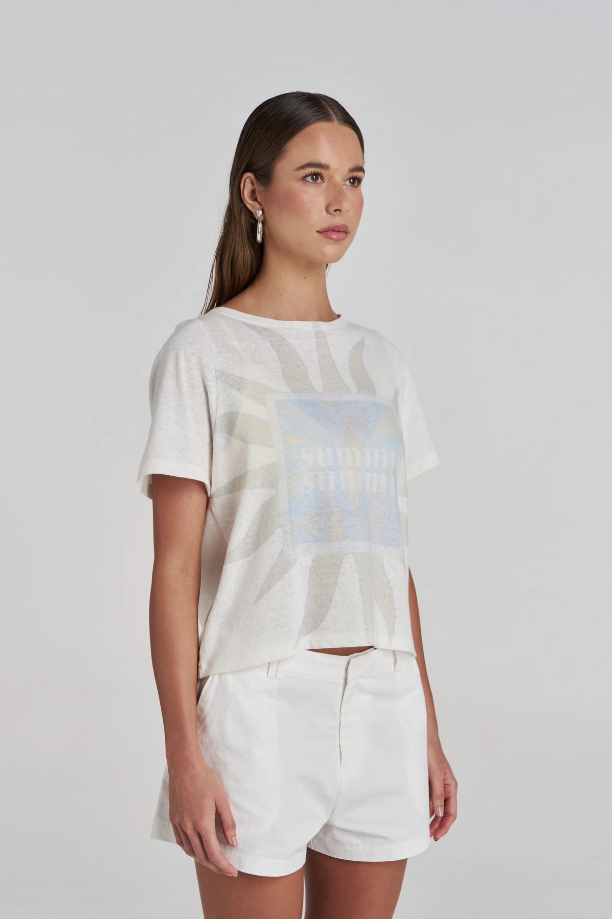 Summi Summi | Orchid Sun Tee - White