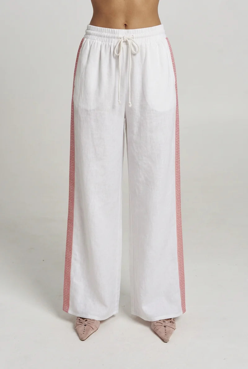 Summi Summi | Reverie Wide Leg Pant - White Reverie