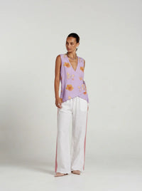 Summi Summi | Reverie Wide Leg Pant - White Reverie