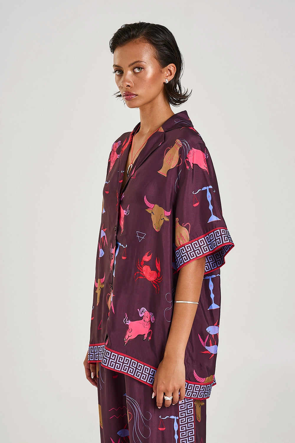 SUMMI SUMMI | BUTTON UP SS SHIRT - ZODIAC