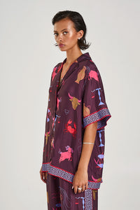SUMMI SUMMI | BUTTON UP SS SHIRT - ZODIAC
