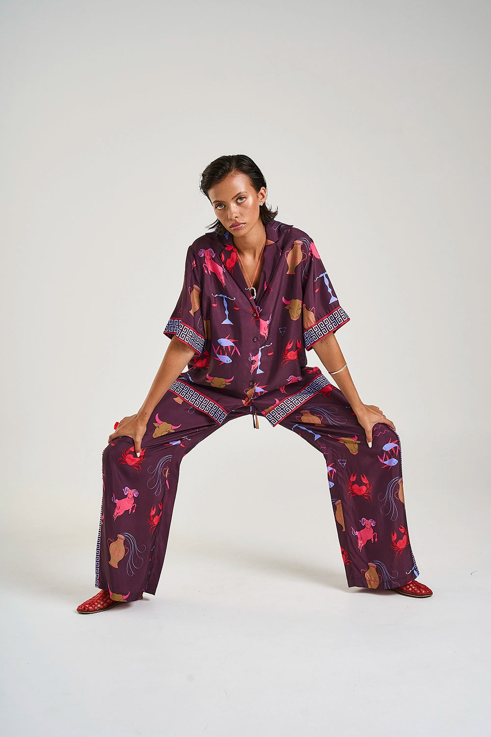 SUMMI SUMMI | BUTTON UP SS SHIRT - ZODIAC